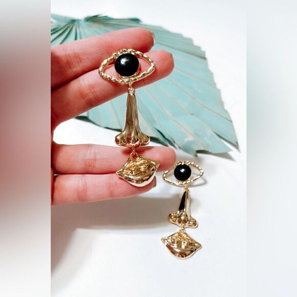 Boho statement  earrings S169 - Picture 4 of 4